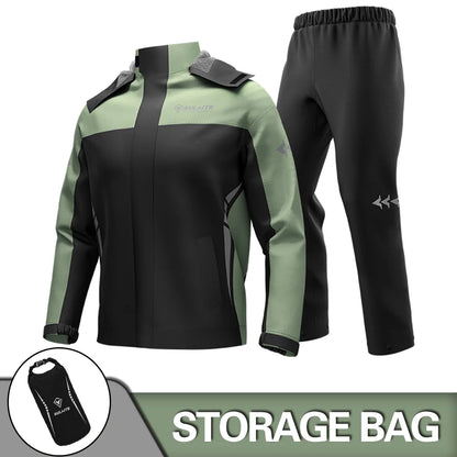 Waterproof Motorcycle Raincoat Suit – Men & Women Moto Raincoat Jacket & Pants Set for Bikers