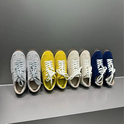 MORAZORA Women’s Luxury Cow Suede Sneakers – 5 Solid Colors, Casual Flats for Fashionable Footwear