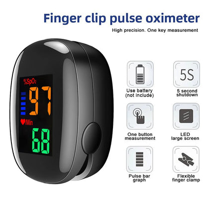 Digital Infrared Forehead Thermometer & Pulse Oximeter - Non-Contact Temperature Monitor with LED Blood Oxygen Detection