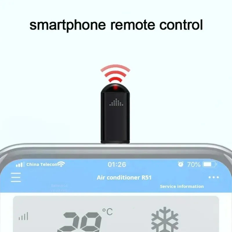 USB-C Infrared Transmitter Adapter - Universal IR Remote Controller for TV, AC, Projector & Smart Home Devices