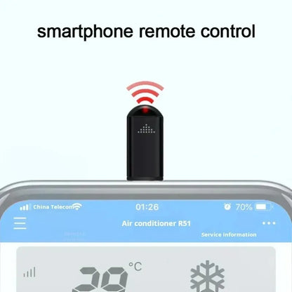 USB-C Infrared Transmitter Adapter - Universal IR Remote Controller for TV, AC, Projector & Smart Home Devices
