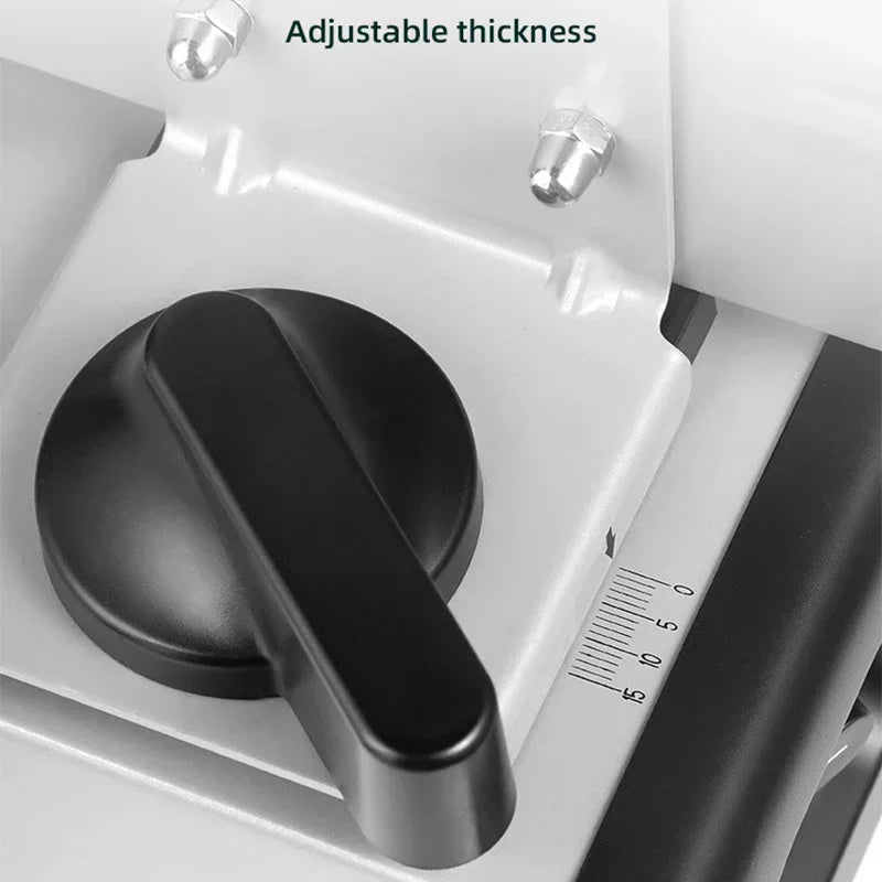 801 Electric Meat Slicer – 200W Household Fruit, Mutton, and Bread Slicing Machine with 1-15mm Adjustable Thickness