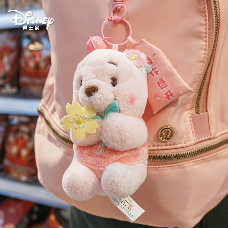 Disney Winnie the Pooh Piglet Plush Keychain — Cute Cartoon Doll Backpack Pendant | Kids Birthday Gift