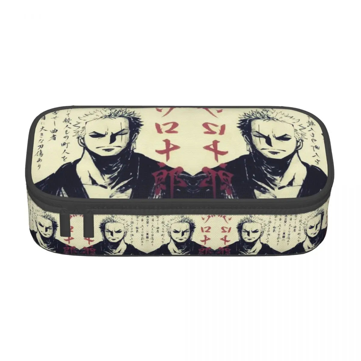 Cute Custom One Piece Pencil Case – Large Capacity Straw Hat Pirates Skull Stationery Bag for Boys & Girls