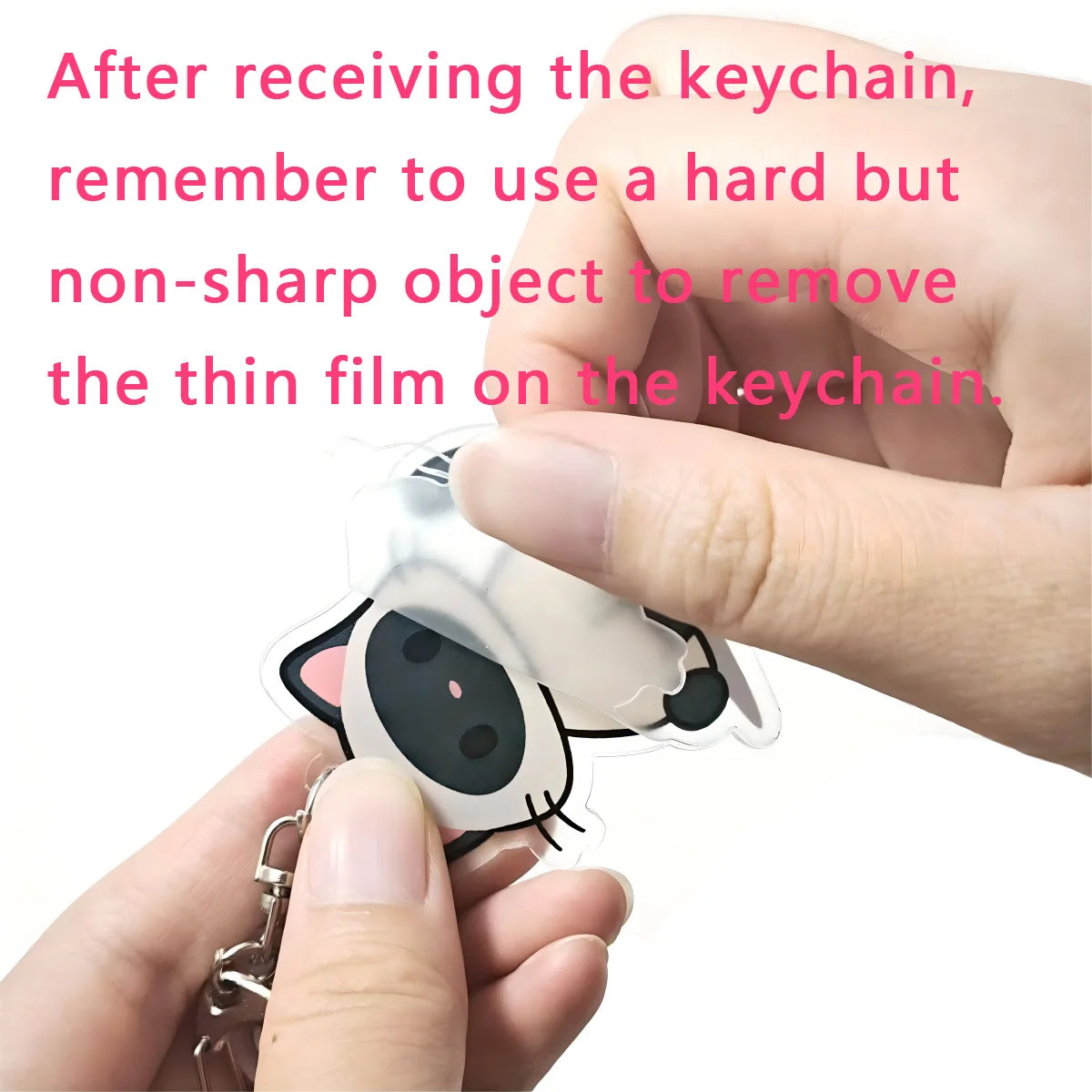 Anime Acrylic Keychain – Cute Cartoon Car Bag Pendant, Creative Gift for Friends & Fans, Fun Keyring Charm