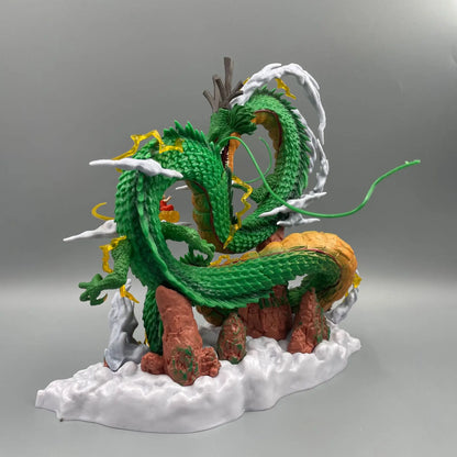 24cm Dragon Ball Anime Figure — Goku & Shenron PVC Statue for Collection & Room Decor