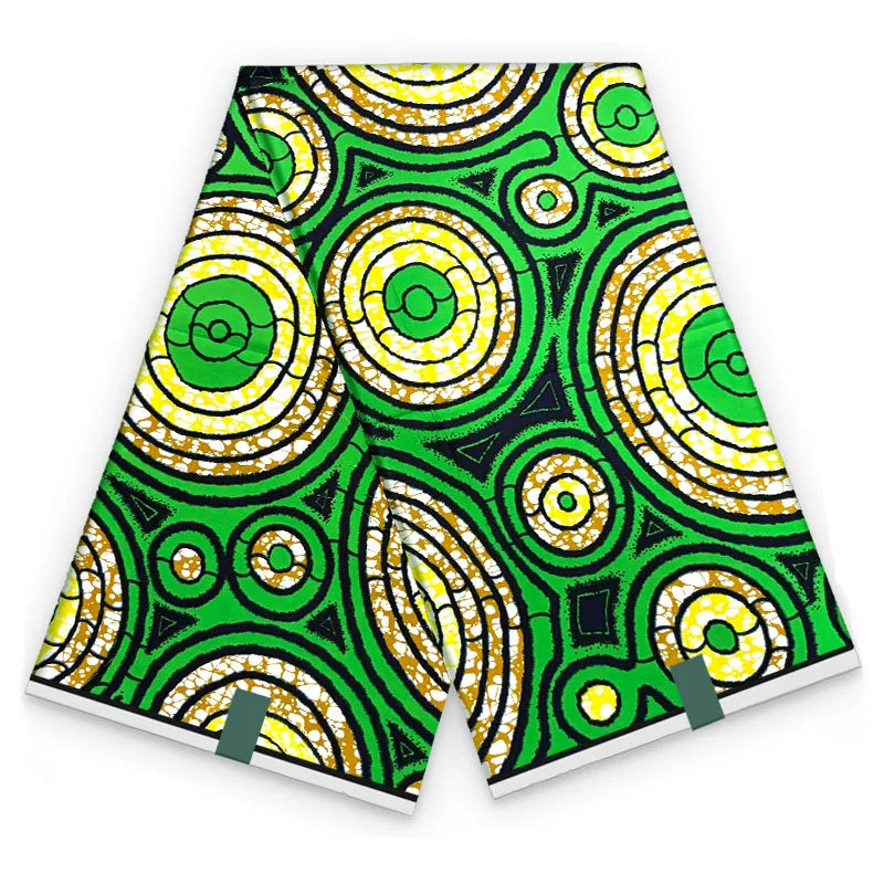 2026 African Ankara Wax Print Fabric - 100% Cotton Soft High Quality Original Real Wax Fabric for Party Dresses HH101