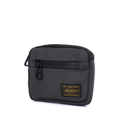 Casual Men's Canvas Coin Purse – Retro Zipper Wallet & Key Holder Small Money Bag for Youth