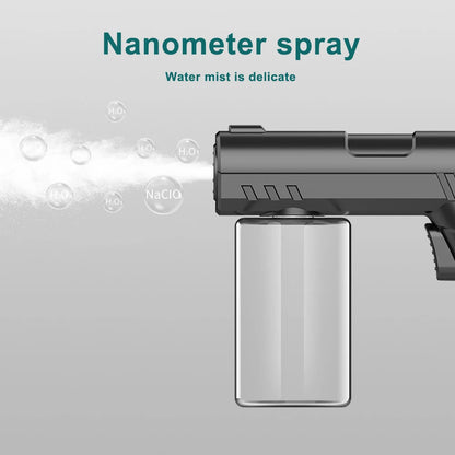 280ML Barber Nano Blue Light Sprayer — Wireless USB Electric Aftershave Steam Spray & Disinfection Gun Atomizer
