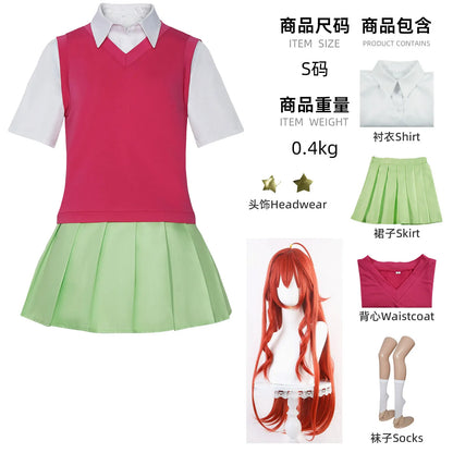 Quintessential Quintuplets Cosplay Costume - Full School Uniform Set for Comic Con & Halloween