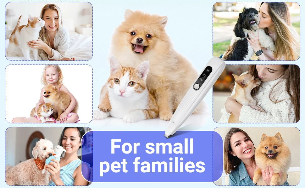 Portable LED Pet Nail Grinder – Rechargeable Cordless Paw Trimmer for Dogs, Cats & Small Pets