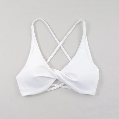 Sexy Slim Shoulder Strap Sports Bra – High Stretch Comfortable Breathable Yoga & Gym Workout Underwear with Detachable Straps