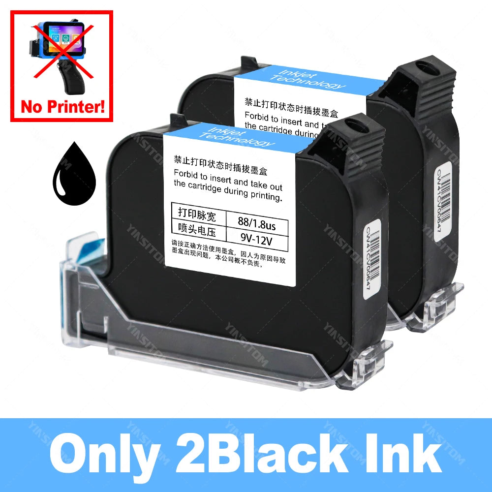 12.7mm Mini Handheld Inkjet Printer – Portable Coding Machine for Date, Batch, Logo & Plastic Label Printing (28 Languages Support)