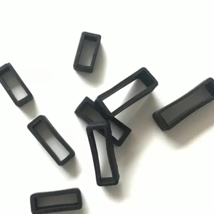 Silicone Watch Band Keeper Loops - Replacement Strap Holder Rings in 16mm–26mm Sizes, 2–10 Piece Set