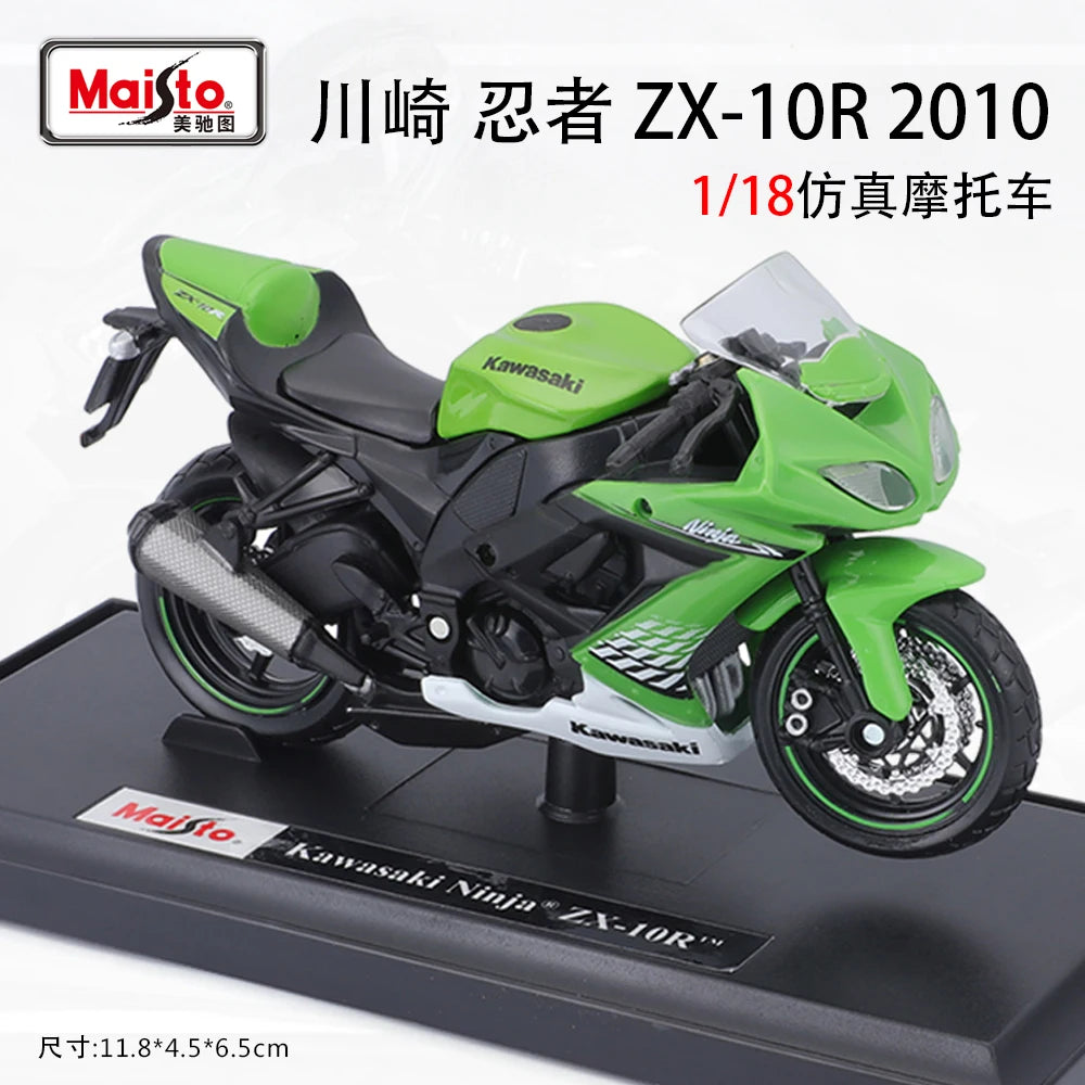 Maisto 1:18 Alloy Motorcycle Model – Yamaha MT-07/MT-10, Ducati, Kawasaki, KTM, Suzuki, BMW