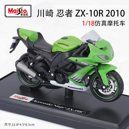 Maisto 1:18 Alloy Motorcycle Model – Yamaha MT-07/MT-10, Ducati, Kawasaki, KTM, Suzuki, BMW