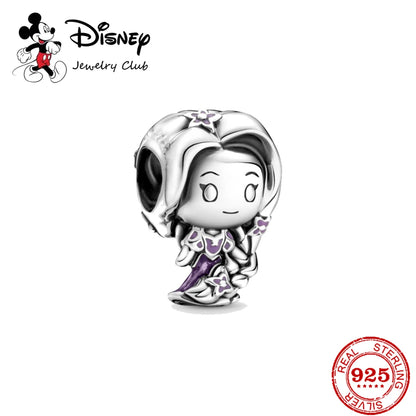 New 925 Sterling Silver Mickey Minnie Vinnie Charm – Beaded Fit for Original Pendant Bracelet, DIY Ladies Jewelry