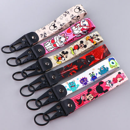 Mickey Mouse & Marie Cat Keychain – Eagle Beak Key Holder for Cars, Motorcycles & Backpacks