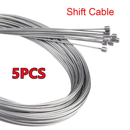 MTB Bicycle Brake Cable Set - 2M Gear Shifter Speed Line Inner Wire for Road Bike & Fixed Gear Cycling Repair