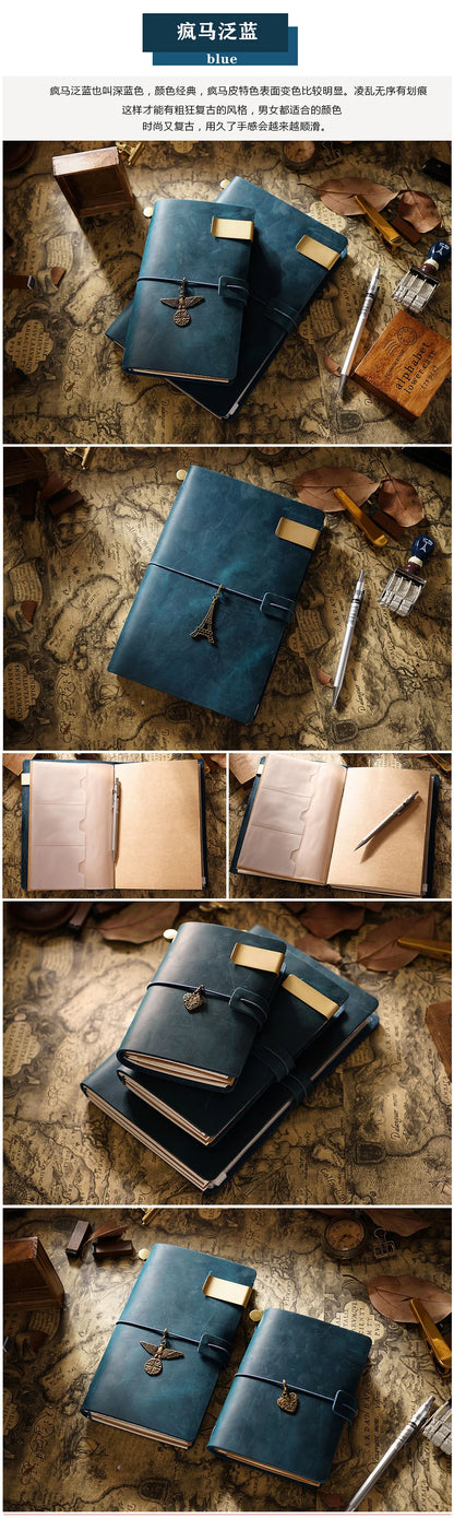 Moterm Genuine Leather Travel Notebook – Handmade Vintage Cowhide Diary, Journal, Sketchbook & Planner TN Cover