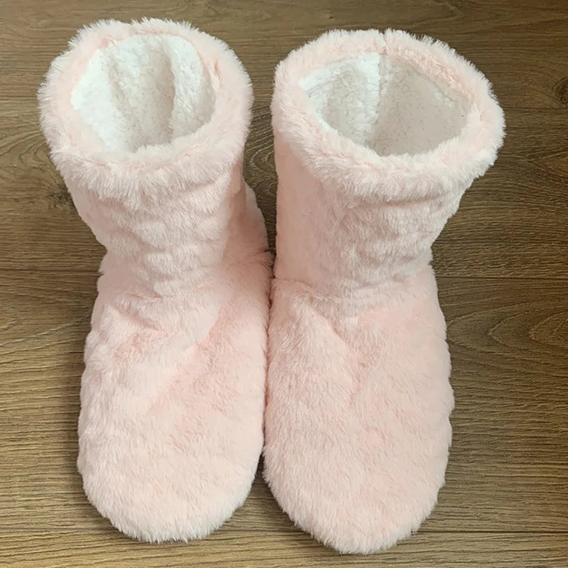 Thick Thermal Winter Socks — Plus Velvet Anti-Slip Home Slipper Socks for Men & Women, Warm Christmas Footwear