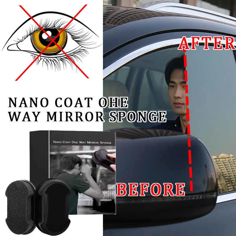 Anti-Peeping Glass Cleaning Sponge – Privacy & Light Isolation for Cars & Home
