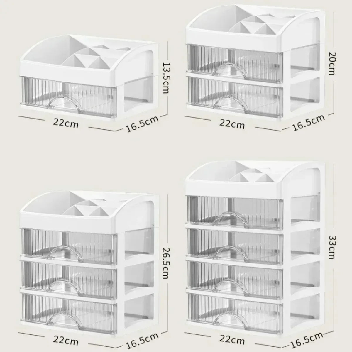 Multi-Layer Desktop Storage Box | Hair Decoration, Cosmetics and Jewelry Organizer | Versatile Drawer for Stationery
