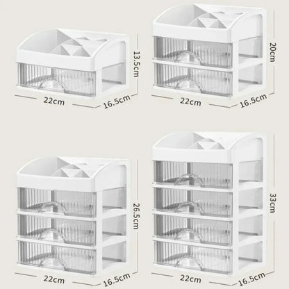 Multi-Layer Desktop Storage Box | Hair Decoration, Cosmetics and Jewelry Organizer | Versatile Drawer for Stationery