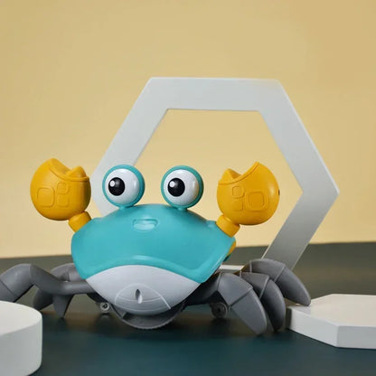 Kids Induction Crab & Octopus Crawling Toy – Electronic Musical Pets, Toddler Moving Toy that Avoids Obstacles, Party Gift