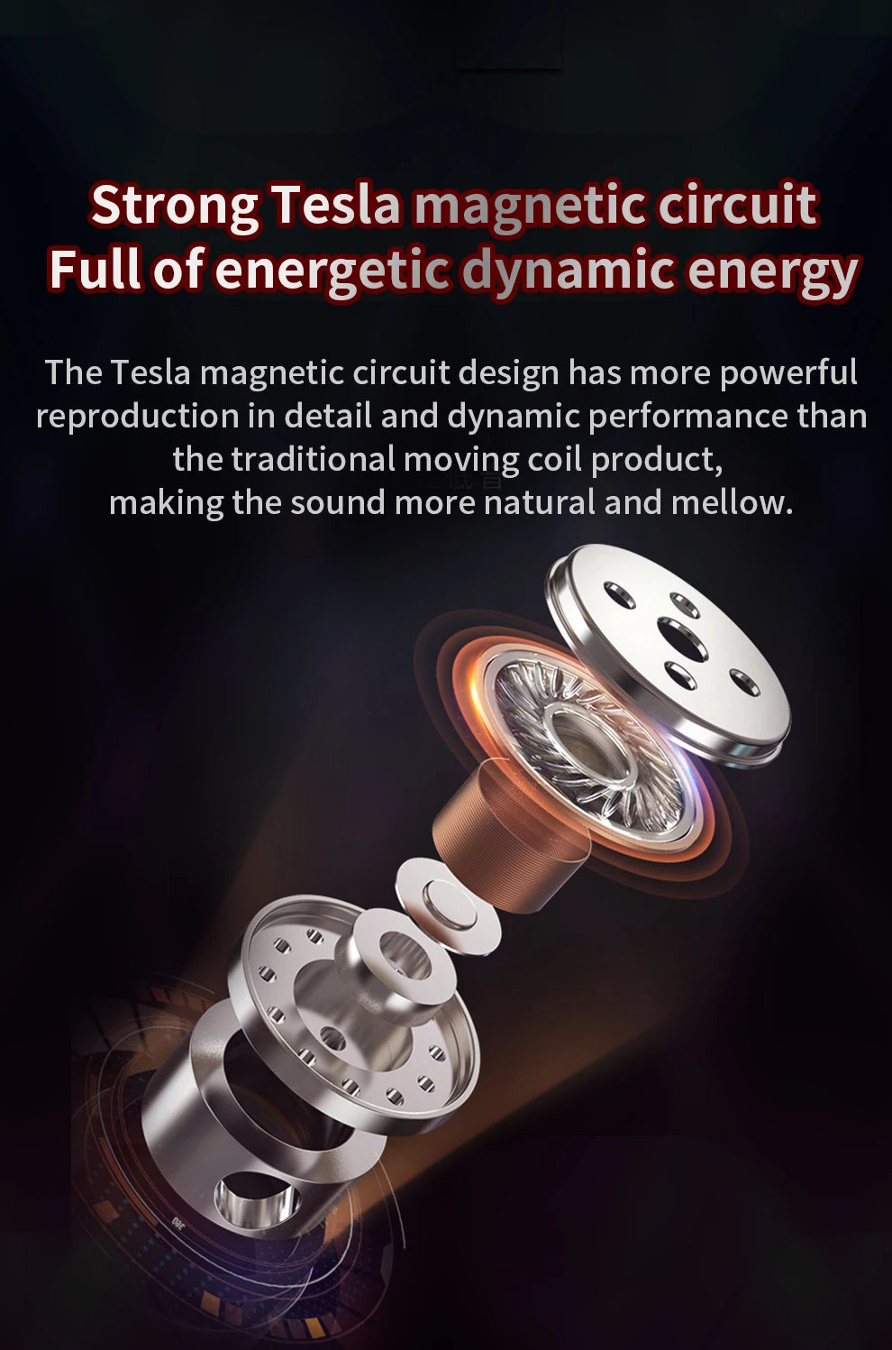 QKZ AK6 In-Ear Earphones - 6 Dynamic Drivers, Stereo Headphones with Mic, Sports HIFI Subwoofer Monitor Earbuds