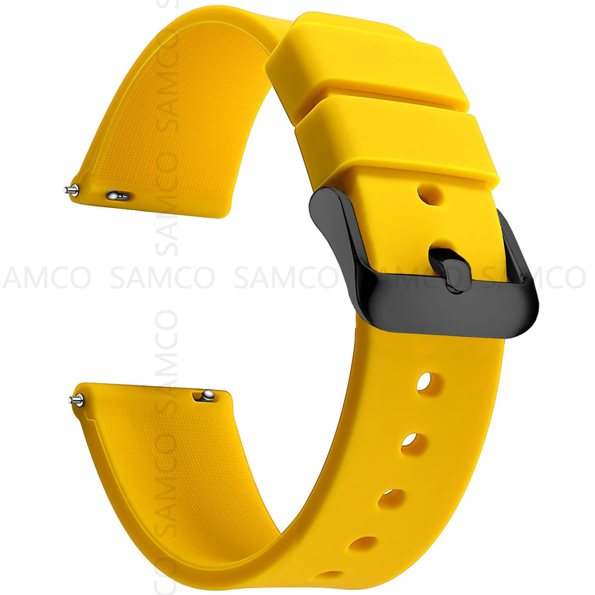 Silicone Quick Release Watch Bands 14–24mm for Samsung Galaxy, Garmin & Huawei - Soft Rubber Replacement Watch Straps