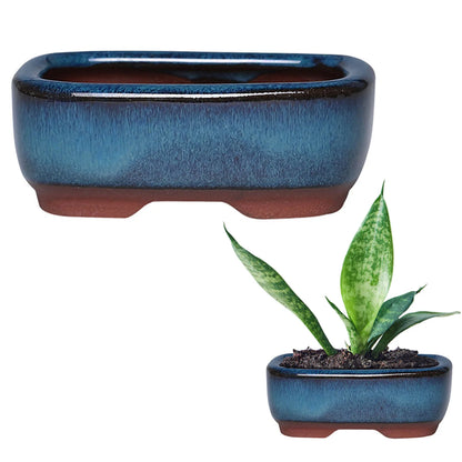 Ceramic Flower Pots with Drain Hole – Vent Design for Easy Indoor and Outdoor Planting