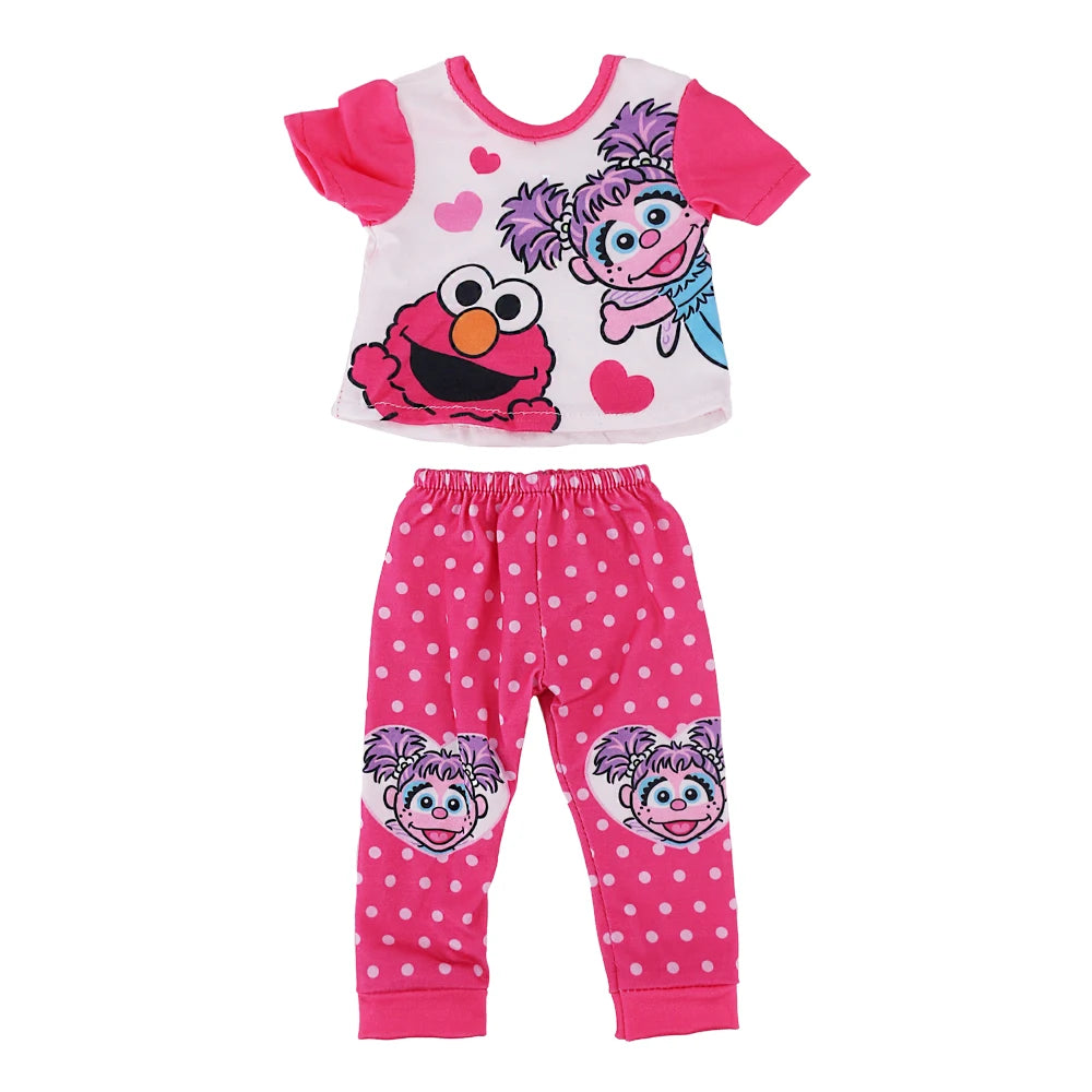 Doll Clothes Multi-Style Daily Set – Pajamas & Home Wear for 43cm Born Baby Dolls & 18-Inch American Dolls, Our Generation Toy Gift