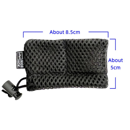 NiceHCK Black HIFI Earphone Mesh Carrying Bag – Earbud Protection Pouch, Rub Resistance, USB Cable Elastic Organizer
