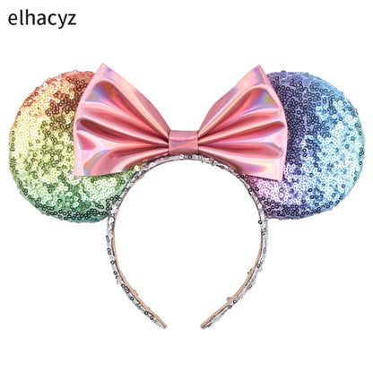 Big Classic Polka Dot Bow Minnie Mouse Ears Headband – Festival & Party Hairband for Women & Girls, Disney Trip Accessories