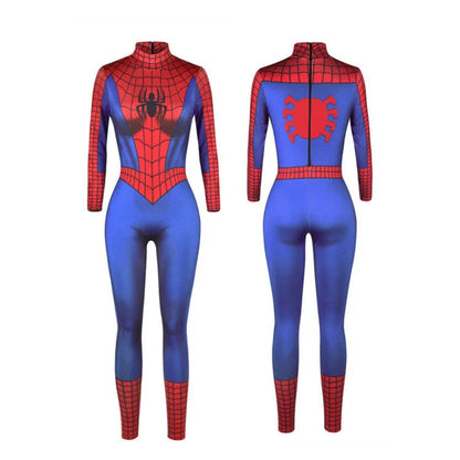 MINISO Women’s Cosplay Bodysuit – Sexy Spiderman, Iron Man & Gwen Stacy Jumpsuit for Halloween & Superhero Parties