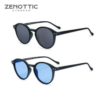 ZENOTTIC Retro Small Round Polarized Sunglasses – Vintage UV400 Shades for Men & Women