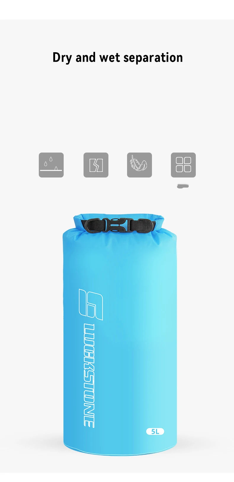 Waterproof Dry Bag Sack - Ultralight Storage for Swimming, Rafting, Kayaking & Sports (3L-75L)