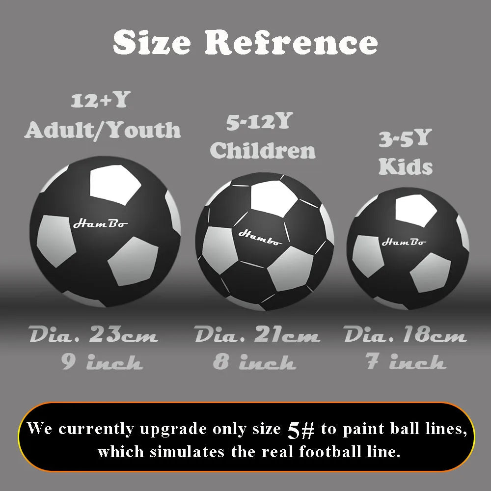 Silent Foam Soccer Ball – Size 3, 5 & 7, Mute Indoor Airless Football for Kids & Adults Fun Sports