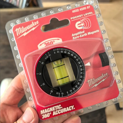 Milwaukee Premium Spirit Level & Angle Finder - High-Accuracy Construction, Plumbing & Woodworking Hand Tools