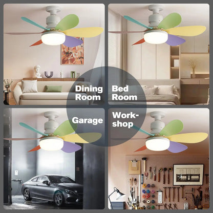 Upgrade Your Space: 20.5-Inch LED 40W Ceiling Fan Light E27 with Remote Dimming - Perfect for Living Room, Study, and Home Use ( 85-265V )