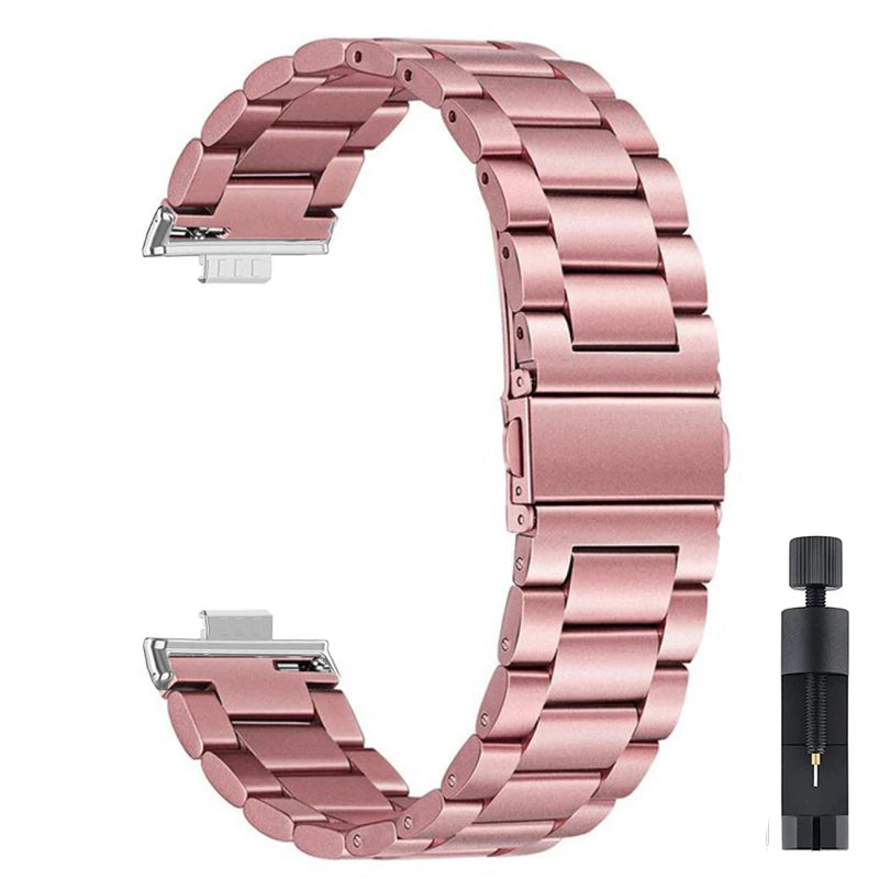 Stainless Steel Strap for Huawei Watch – Metal Bracelet Band for Fit3, Fit4 & Fit4 Pro, Unisex Replacement