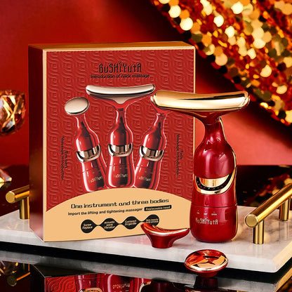 Microcurrent Face & Neck Lifting Device - Eye Massage, Skin Rejuvenation & Anti-Aging Beauty Massager