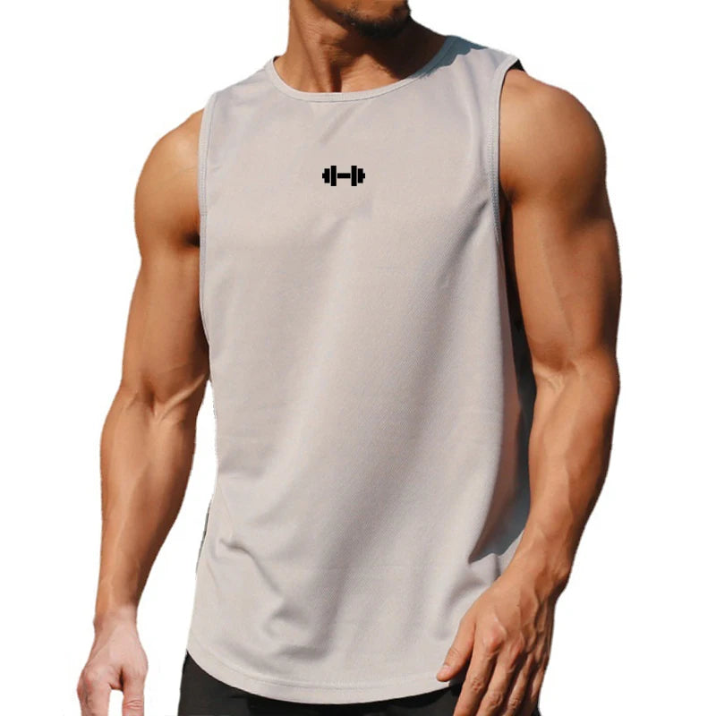 Summer Men’s Gym Tank Top | Quick-Drying Fitness Training Clothing | Loose Bodybuilding Sleeveless Shirt | Fashion Basketball Vest