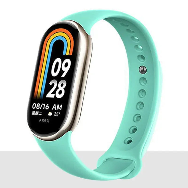 Silicone Sport Strap for Xiaomi Mi Band 8 NFC – Replacement Smartwatch Bracelet