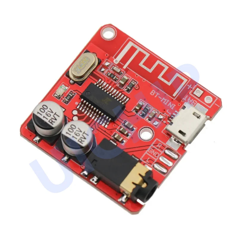 Bluetooth 5.0 Audio Receiver Board - Wireless Stereo MP3 Decoder Module for Car Audio and DIY Projects, 3.7–5V