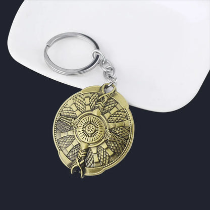 God of War Ragnarok Keychain - Thor Mjolnir Hammer, Leviathan Axe & Blades of Chaos Game Key Ring