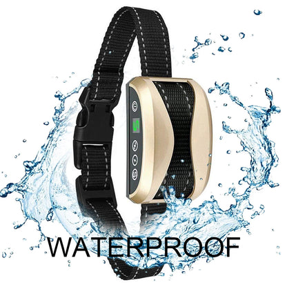 Waterproof Rechargeable Anti-Bark Control Collar: Dog Training Accessories for Effective Barking Control