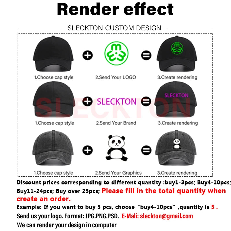 Custom Embroidered Baseball Cap - DIY Logo Mesh Hat for Men & Women, Adjustable Cotton Unisex Cap