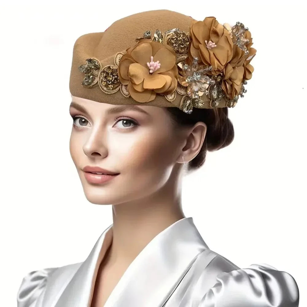 African Turban Headtie Hat - Floral Soft Head Wrap for Women, Church, Party & Casual Wear